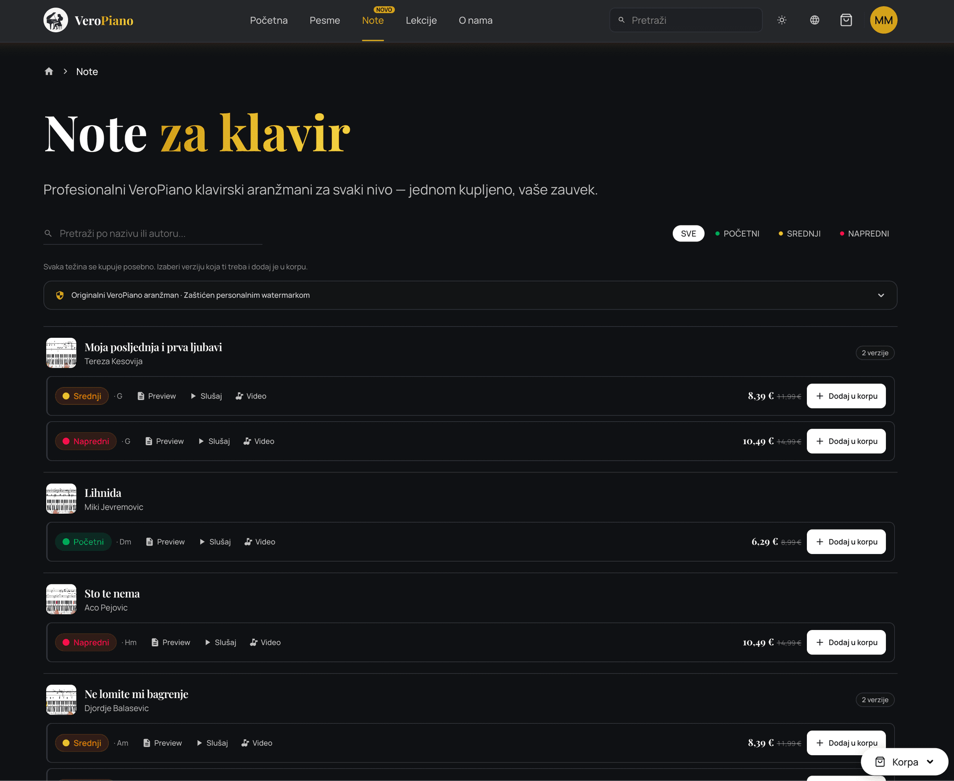 Pronađi note