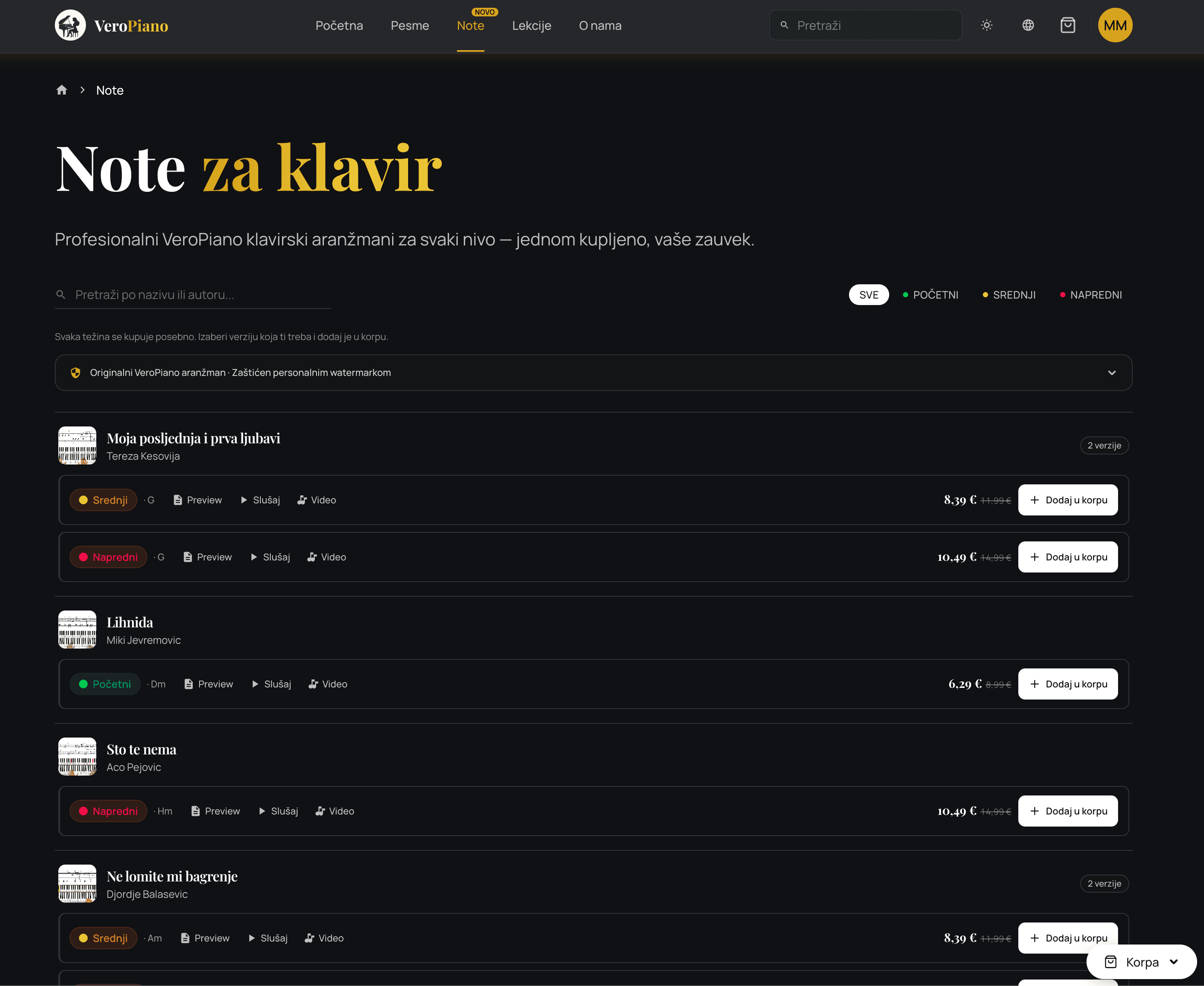 Pronađi note