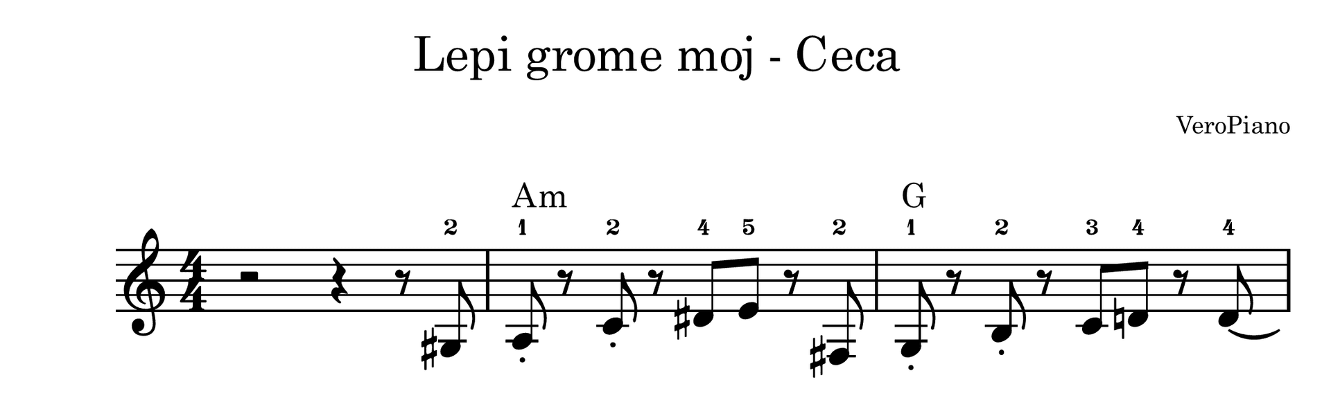 Lepi grome moj – Početni preview
