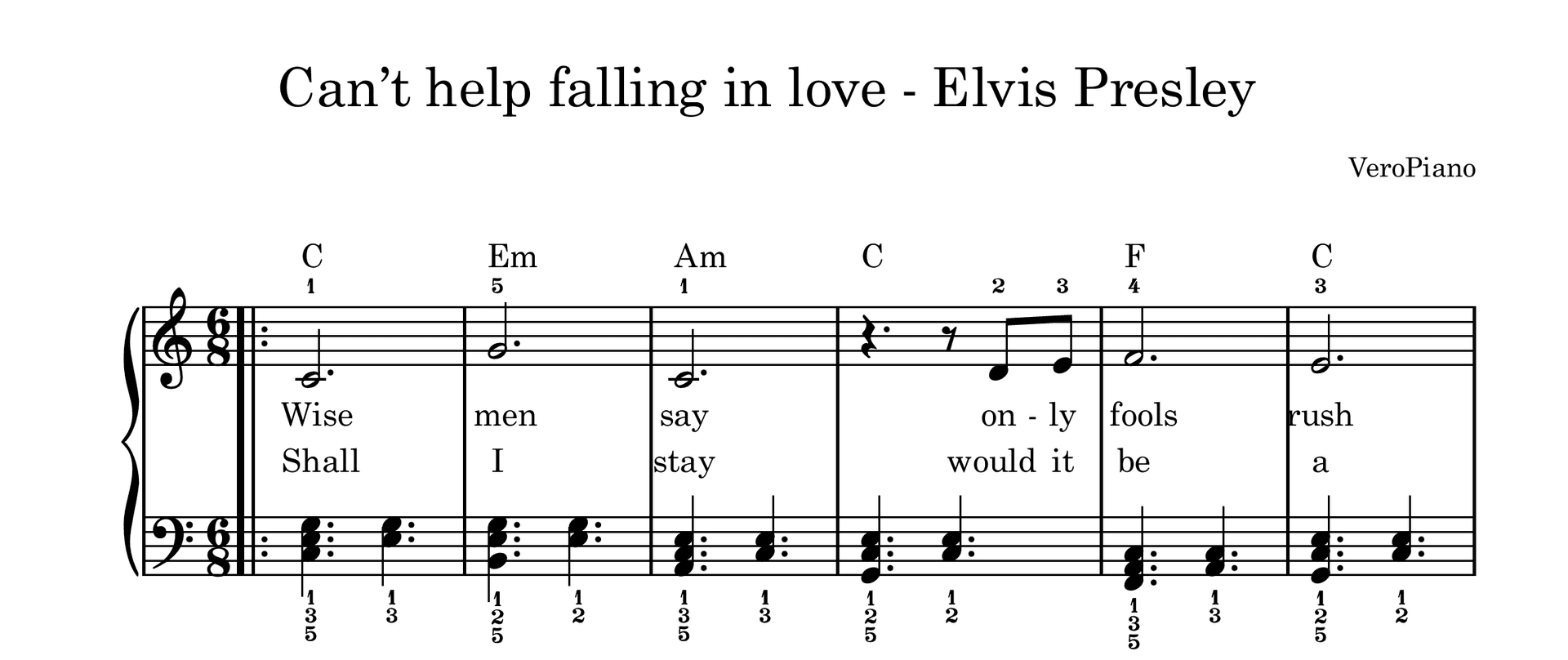 Can't help falling in love preview