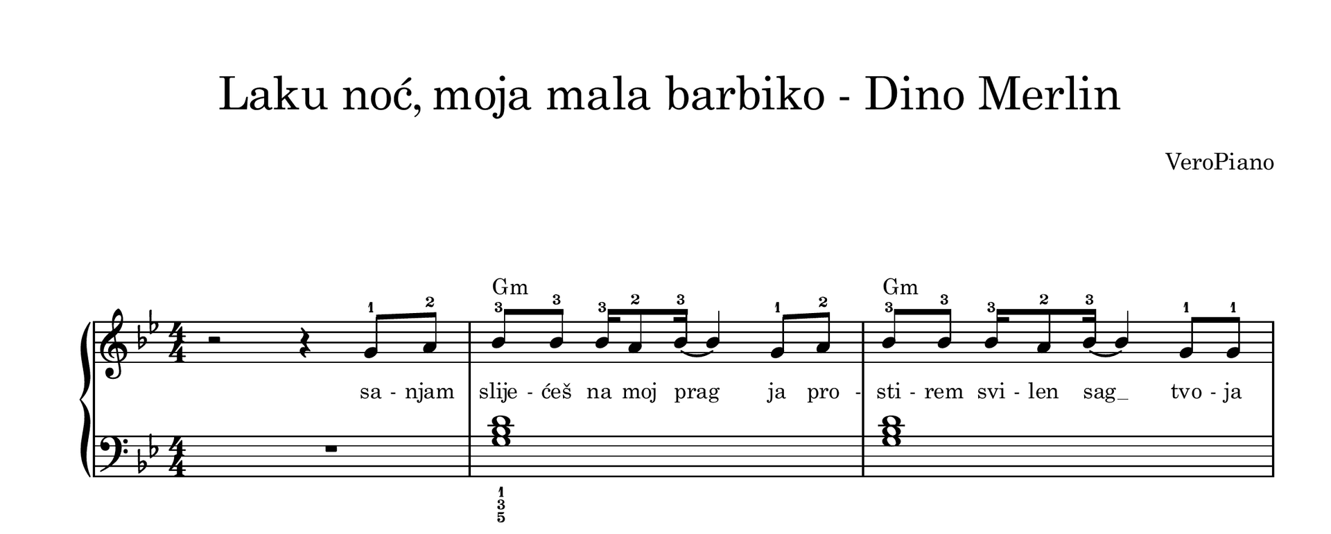 Laku noc, moja mala barbiko – Početni preview