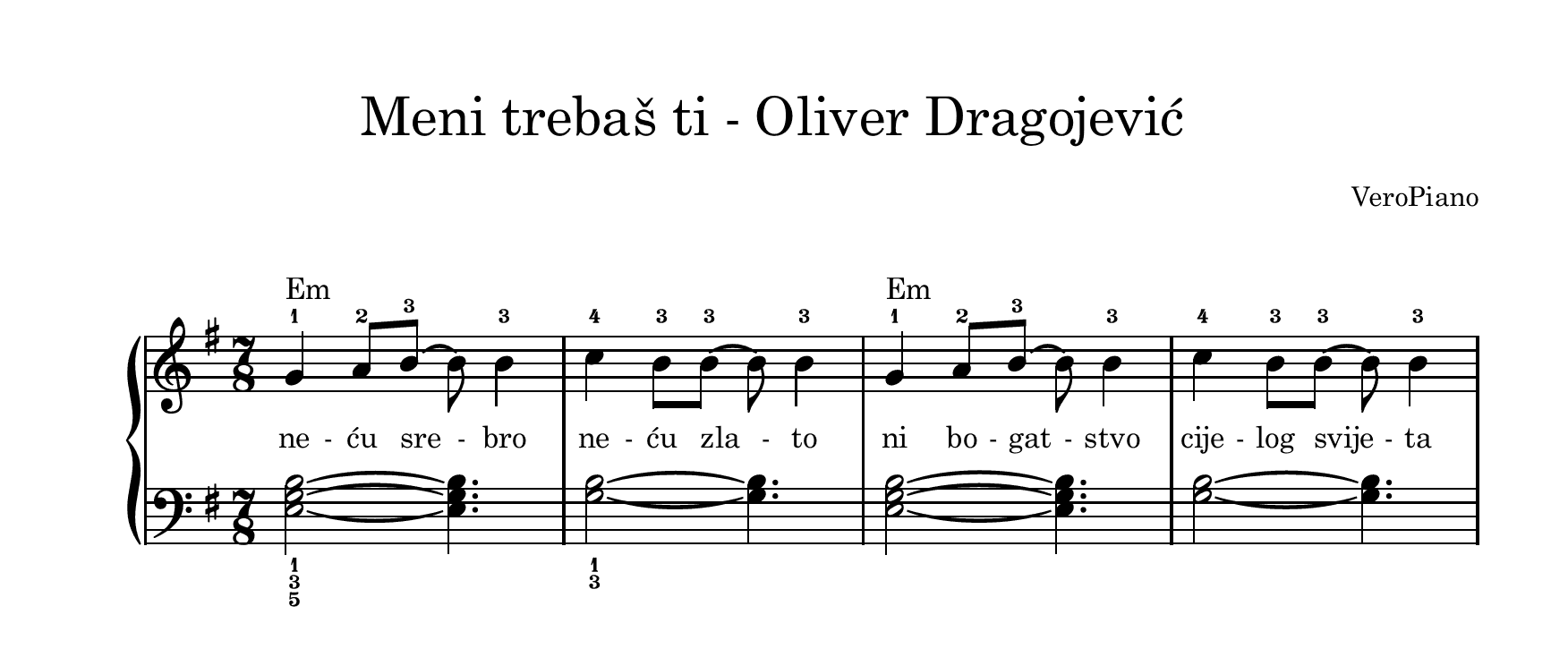 Meni trebas ti  – Početni preview