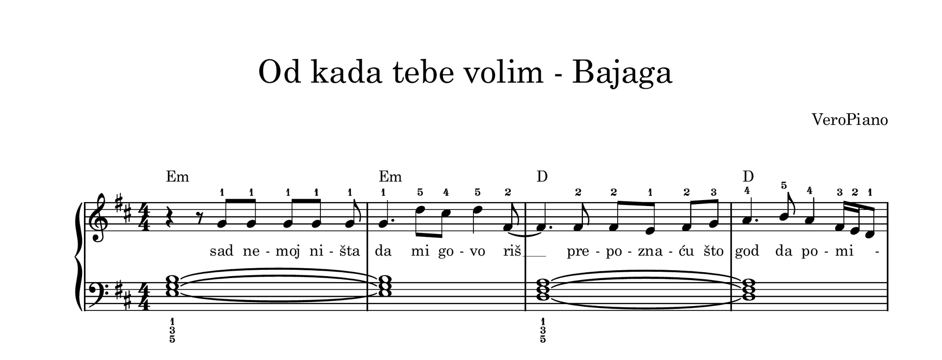 Od kada tebe volim – Početni preview