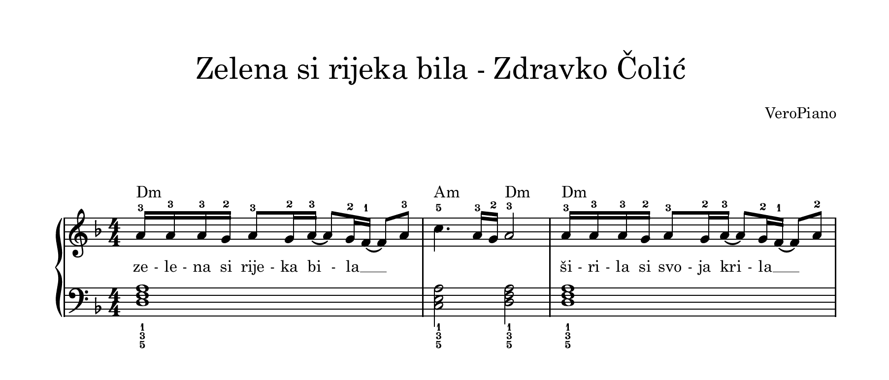 Zelena si rijeka bila – Početni preview
