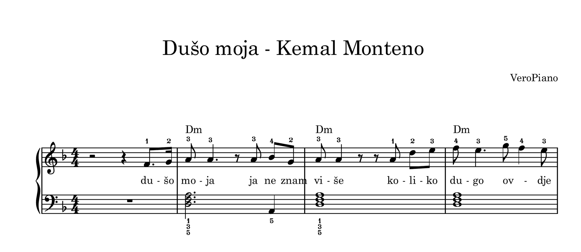 Duso moja – Početni preview