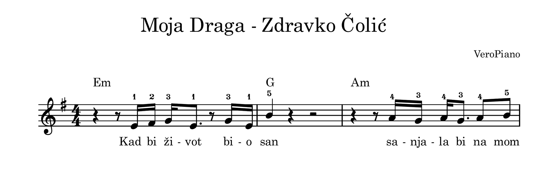 Moja draga – Početni preview