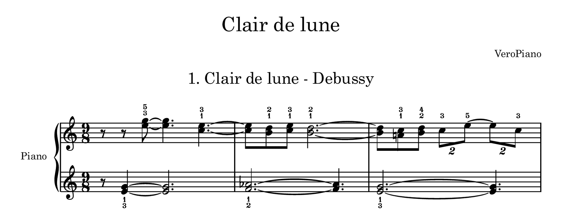 Clair de lune – Početni preview