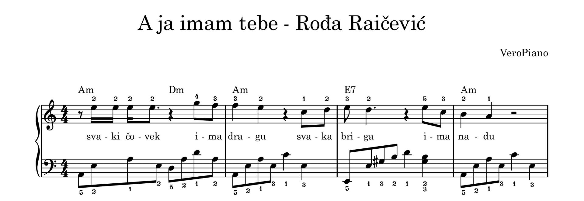 A ja imam tebe – Srednji preview