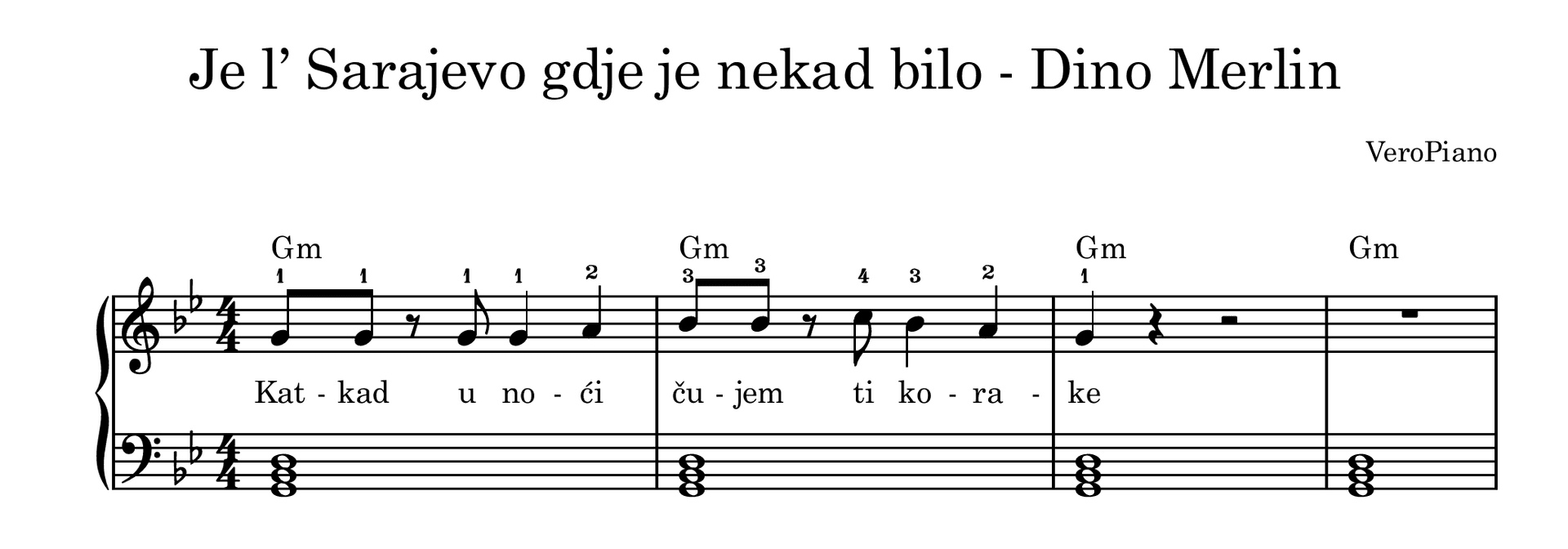 Je l' Sarajevo gdje je nekad bilo – Početni preview
