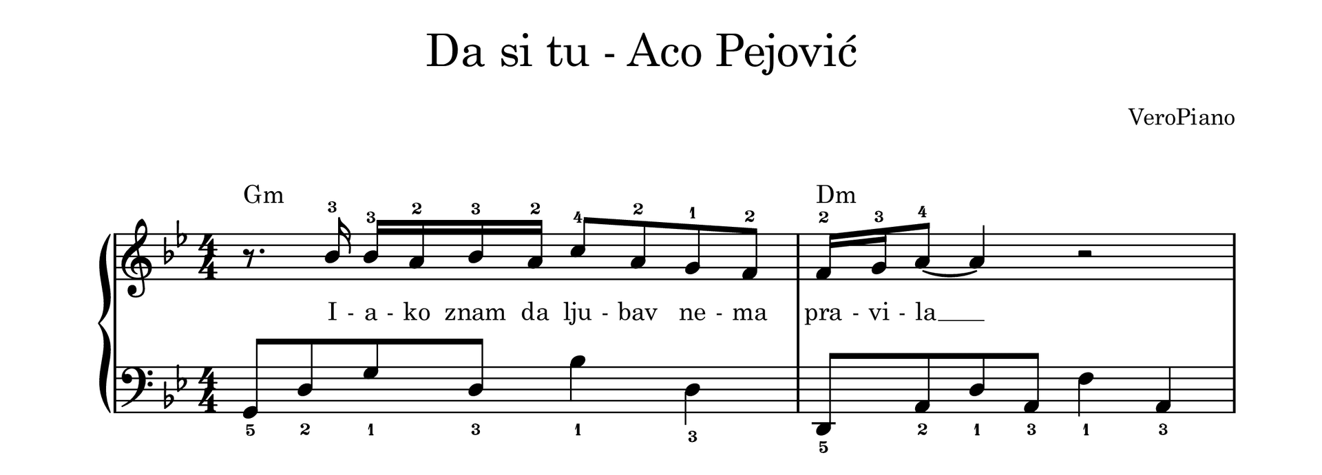 Da si tu – Srednji preview