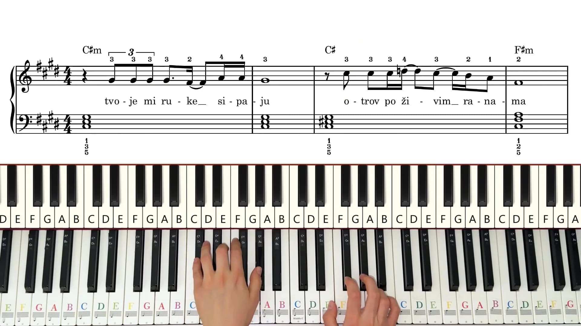 Video tutorijal za pesmu Da Bog da  - pregled slike