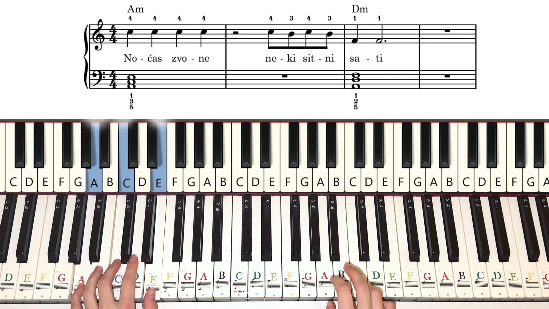 Video tutorijal za pesmu Topolska 18 - pregled slike
