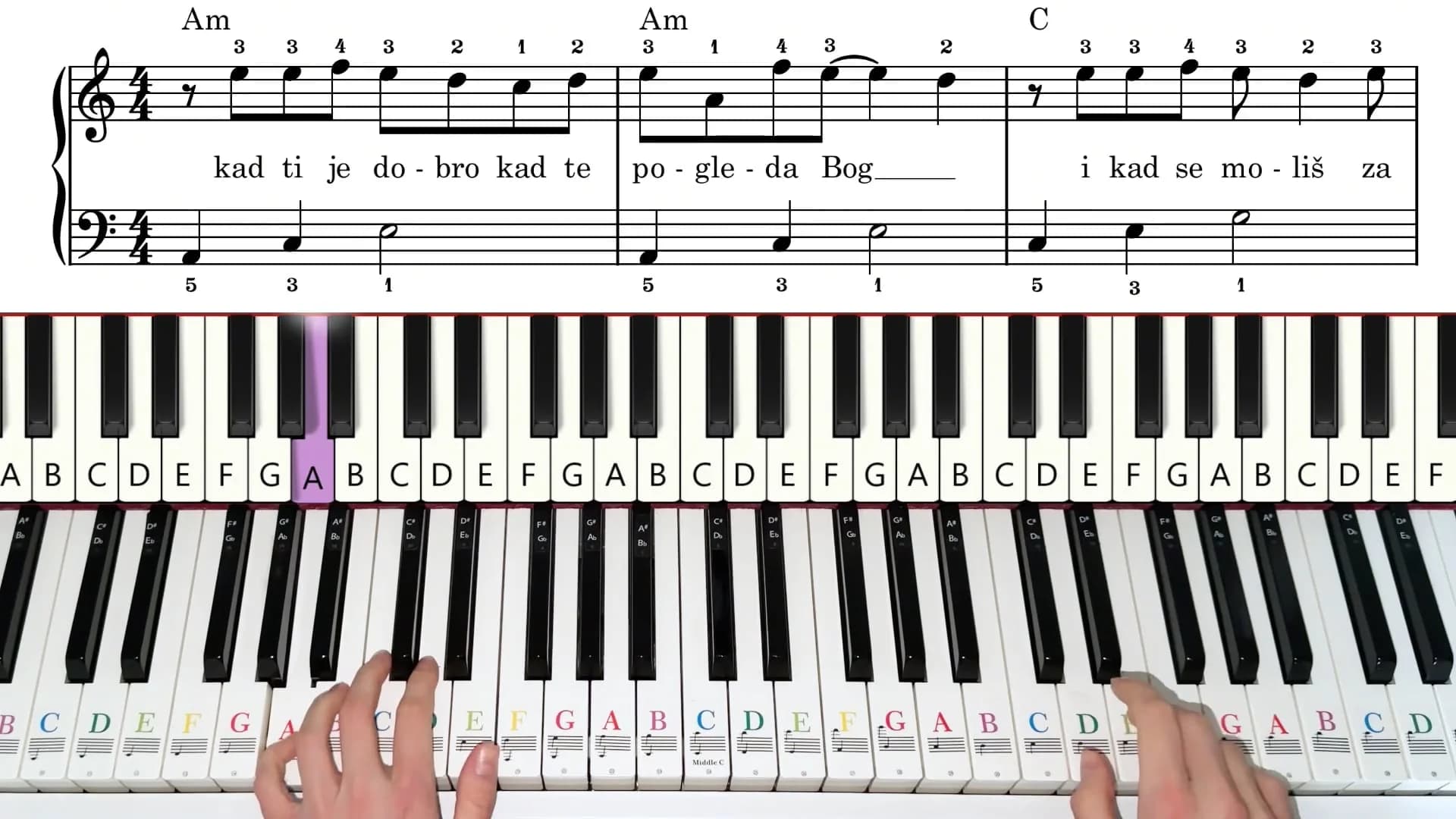 Video tutorijal za pesmu Zlatnik - pregled slike